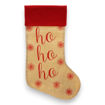 Picture of CHRISTMAS SOCK JUTE HOHOHO 46CM